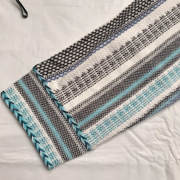 Chico’s Jacket-Weight Cardigan XL Fringe-Trim Size 3 Snap-Front 3/4 Sleeves - Picture 8 of 9